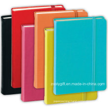 Assorted Color PU Leather Agenda Planner Notebooks with Elastic Strap